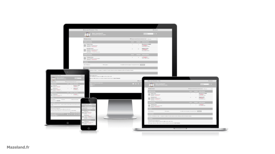 style phpBB proflat grey