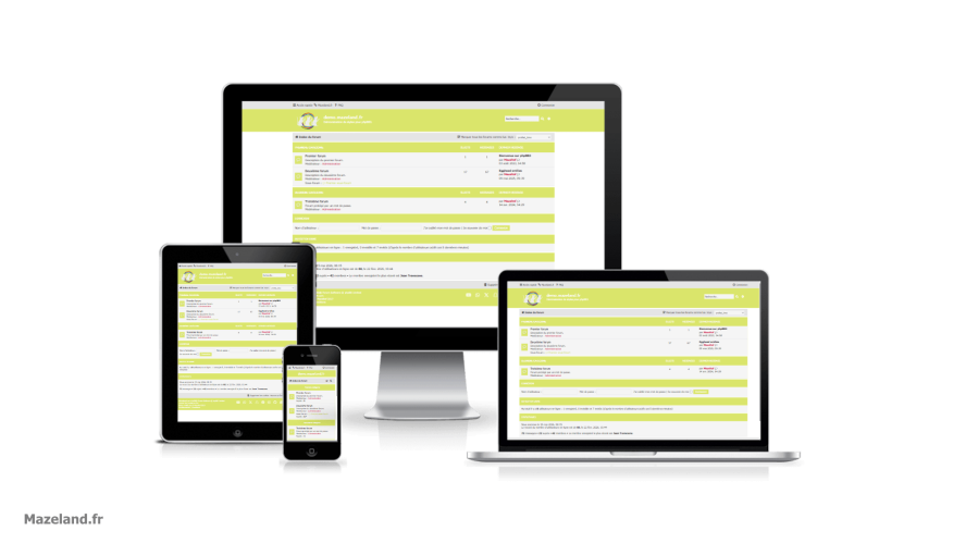 style phpBB proflat lime