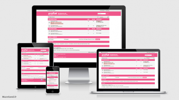 style proflat pink 1.2.8 pour phpBB 3.2.7