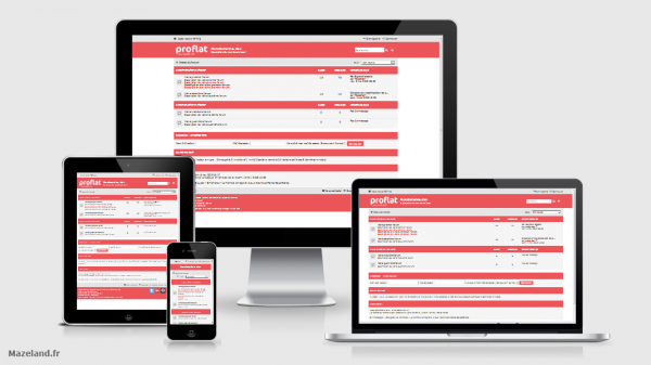 style proflat red 1.2.8 pour phpBB 3.2.7