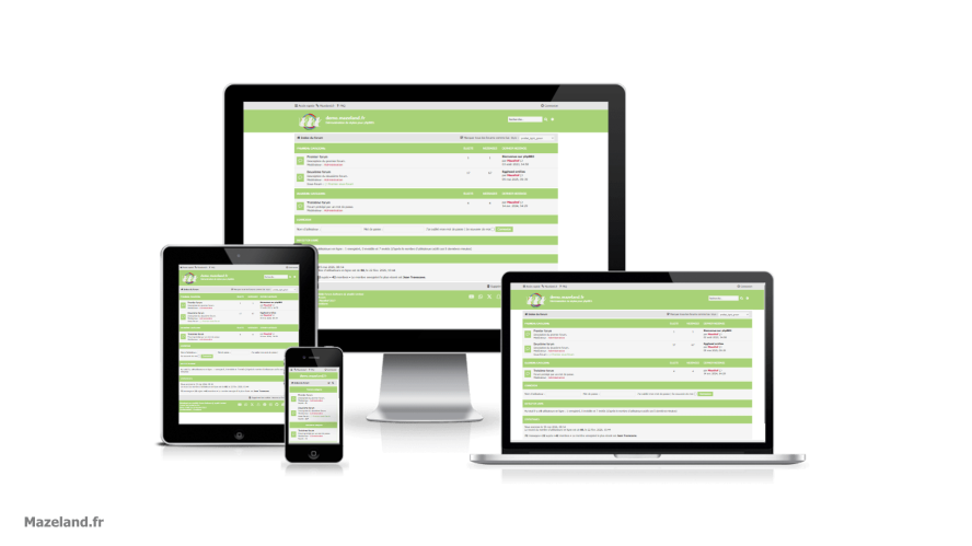 style phpBB proflat light green