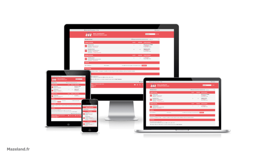style phpBB proflat red