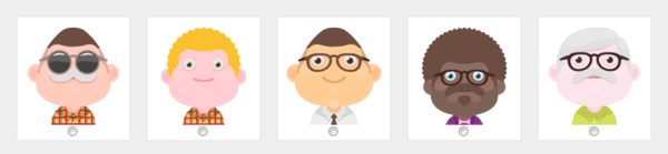 avatars portraits material design